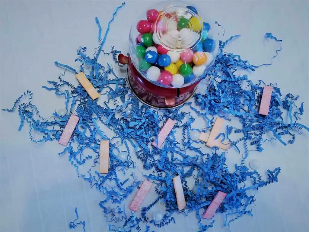 Gumballs and homemade chewing gum