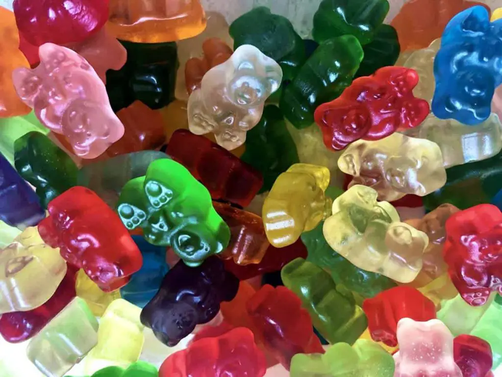 A pile of gummy bears