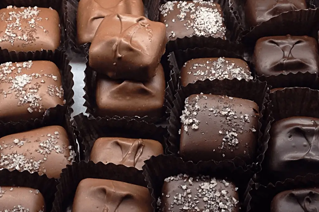 Chocolate covered caramels.