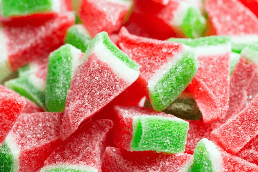 Watermelon gummies.