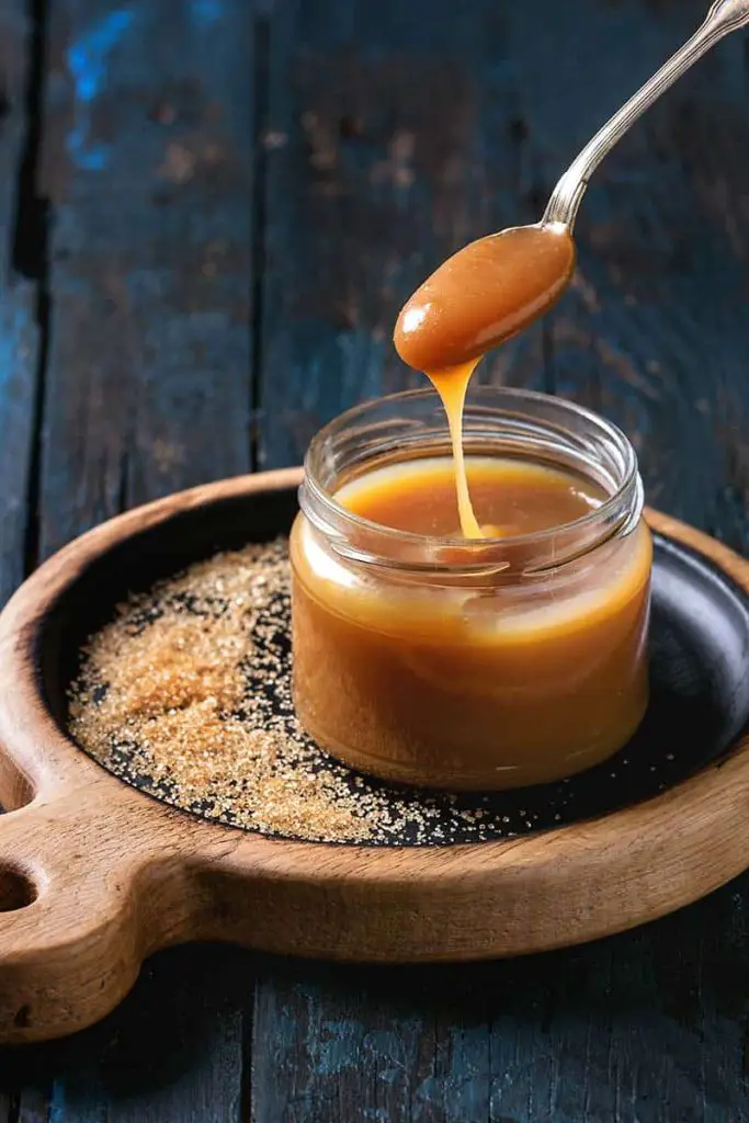 Homemade Salted Caramel Sauce With Brown Sugar