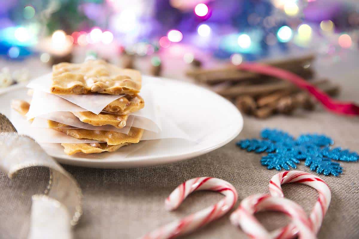 Peanut brittle for Christmas Holidays