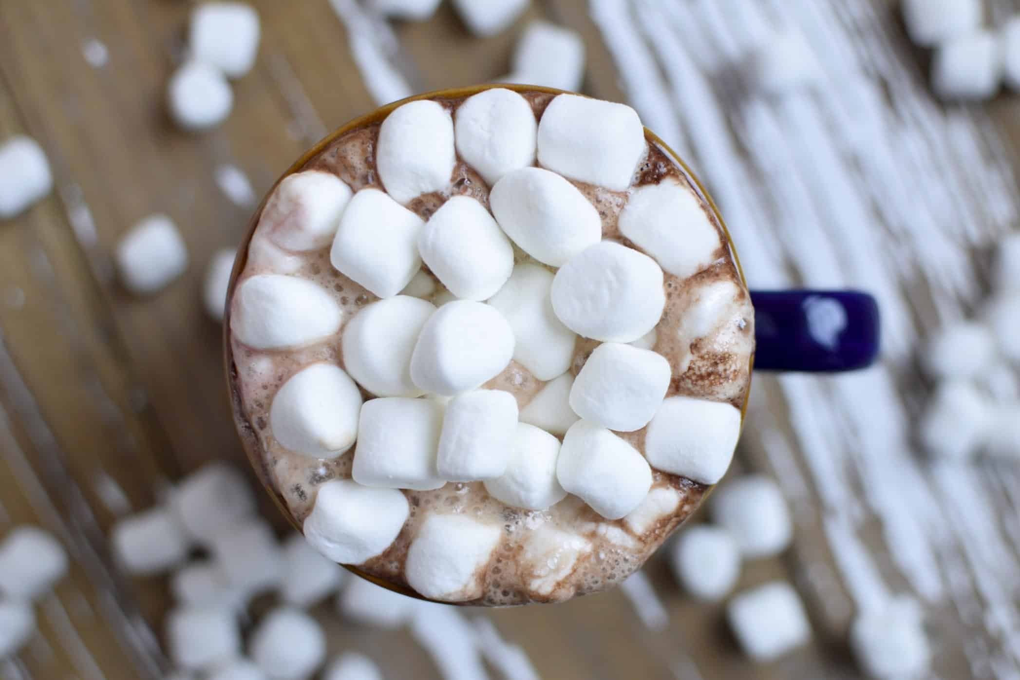 a mug full or marshmallow