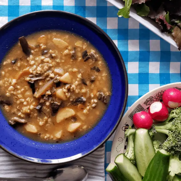 Homemade Beef Barley Soup With Ground Beef