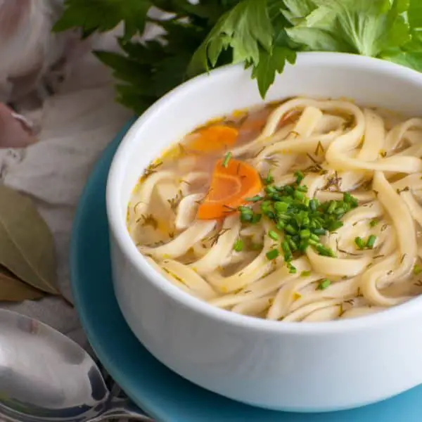 Vegan Chicken Noodle Soup With Soy Curls