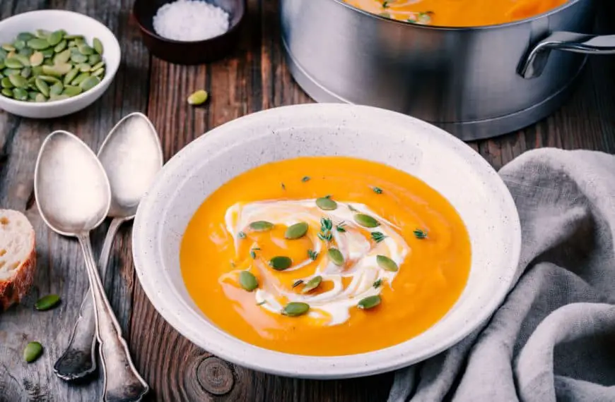 Homemade Butternut Squash Sweet Potato Soup
