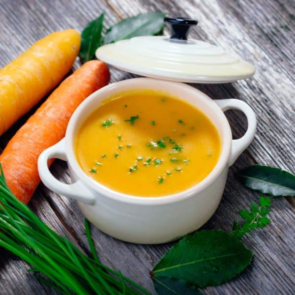 Vegan Sweet Potato, Carrot And Ginger Soup
