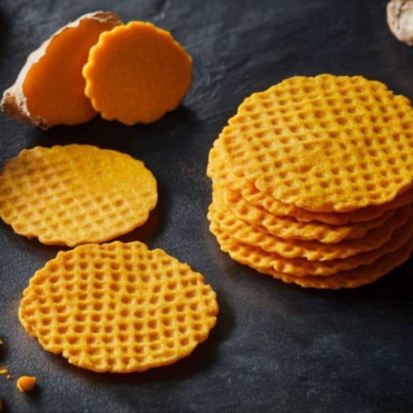 Golden Turmeric Wafer Cookies Featured Image