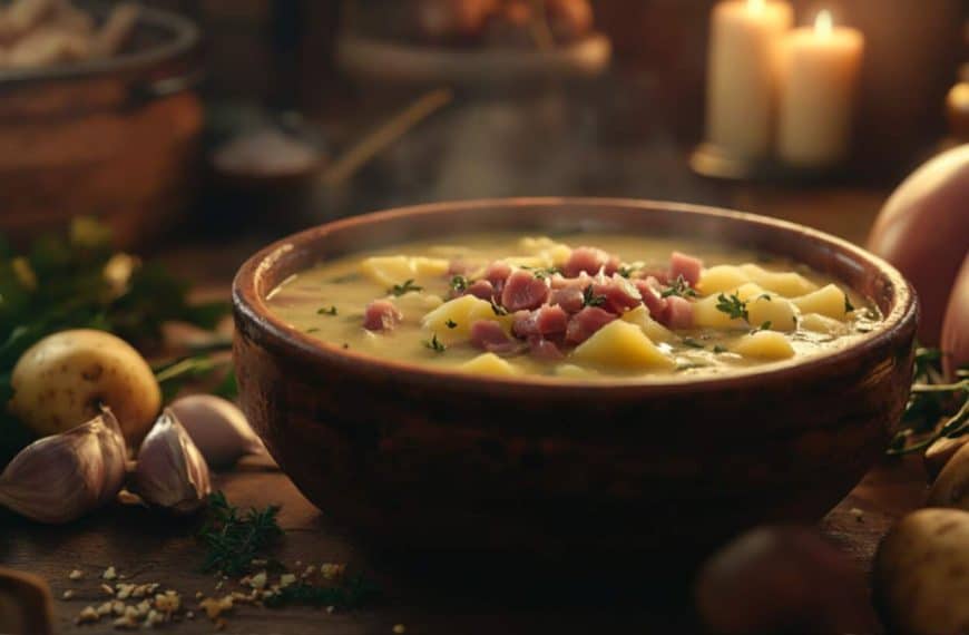 Hearty Potato Soup Recipe With Ham Featured Image